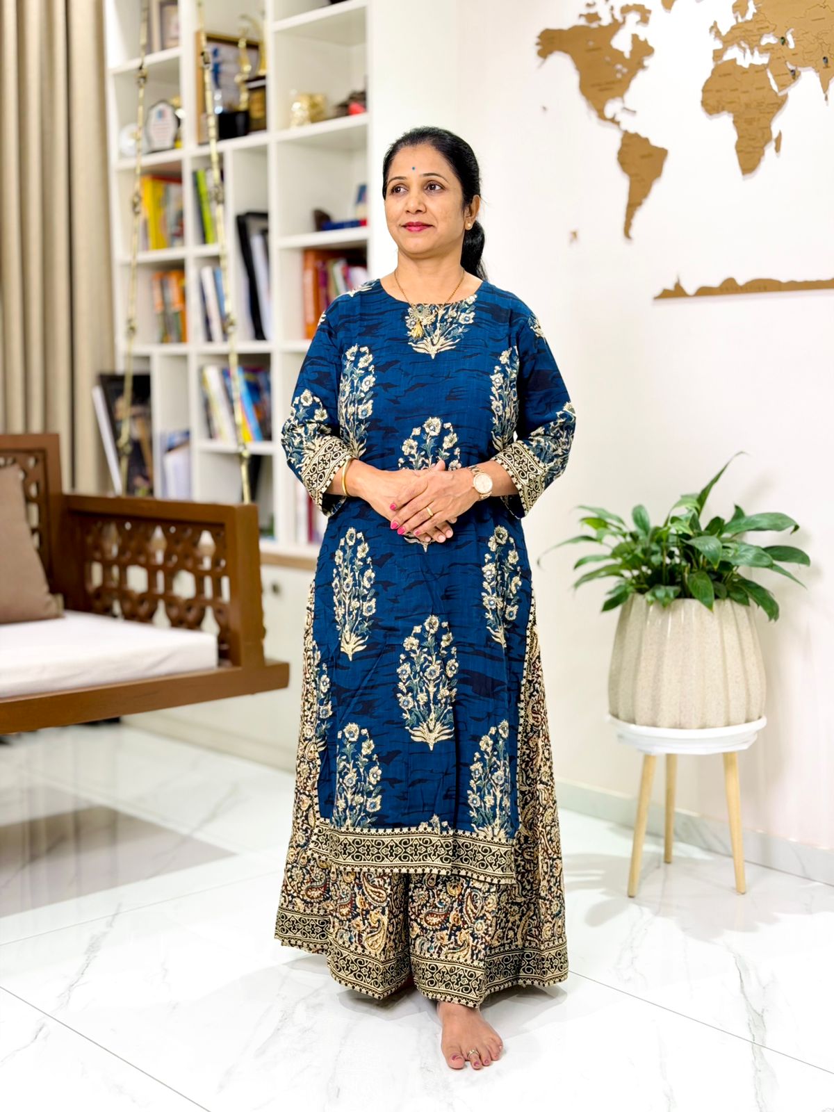 Kalamkari Long One Piece Cotton – Unique Collections