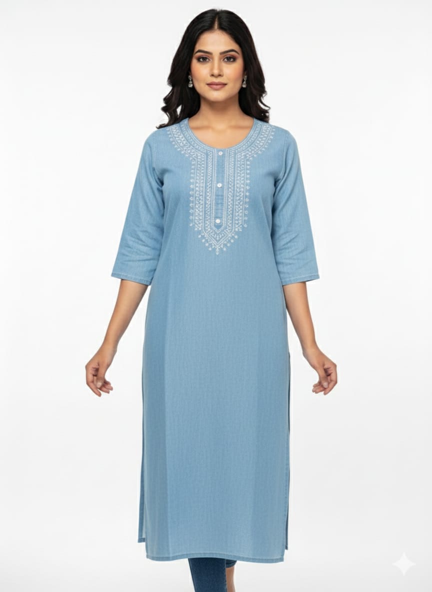 Denim Kurti Plus Size-09