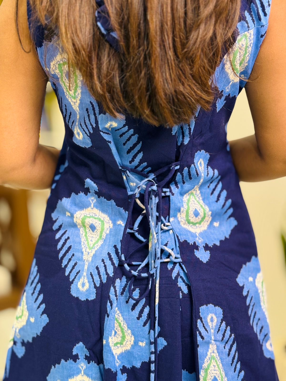 One Piece Square Neck Blue