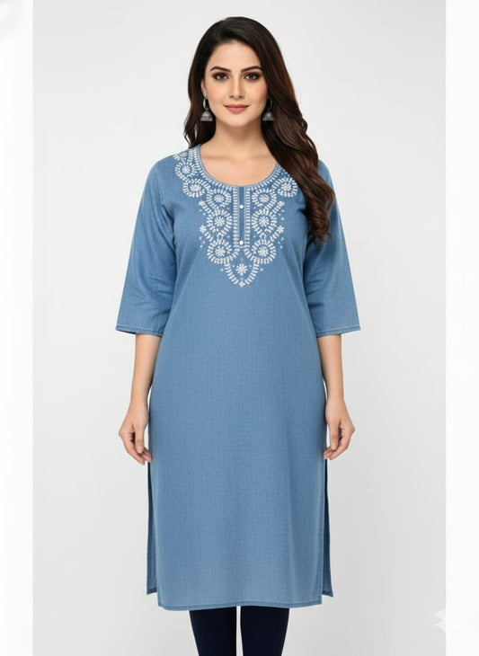 Denim Kurti Plus Size-10