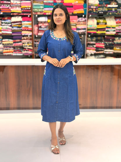 Denim One Piece 210910