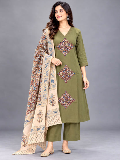 Kalamkari Kurti Pant Set 181002