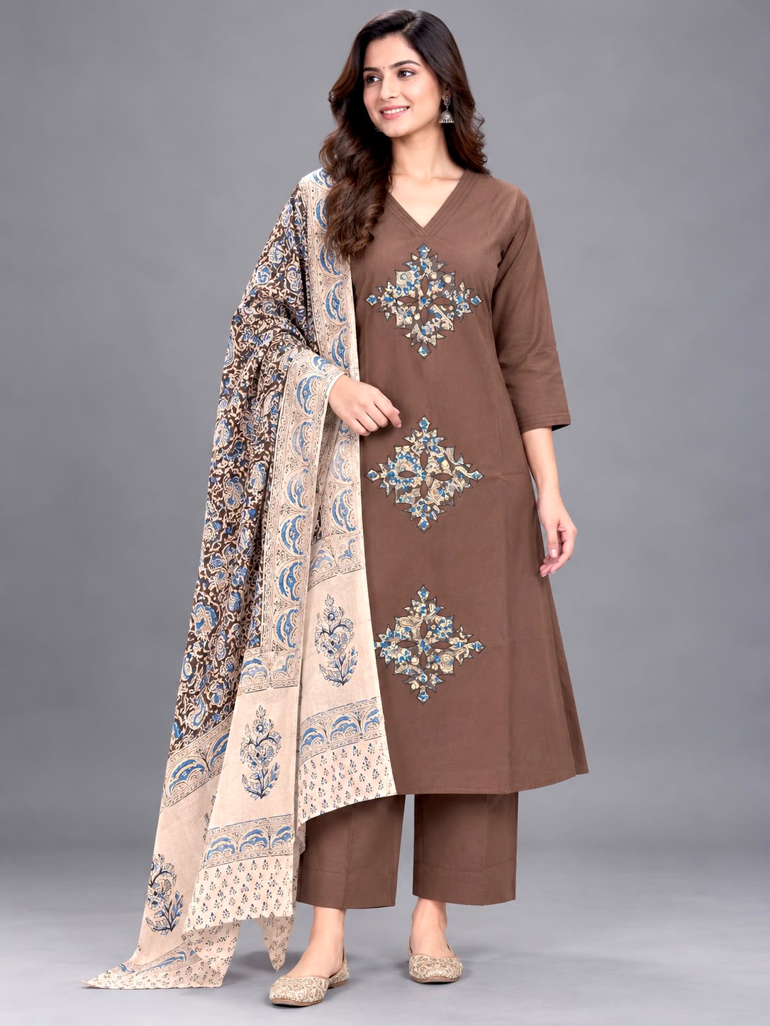 Kalamkari Kurti Pant Set 181004
