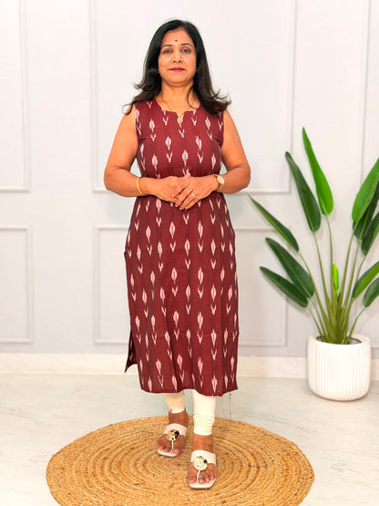Ikkat Kurti Long 100605