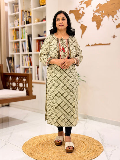 Long Kurti Cotton 260126-K