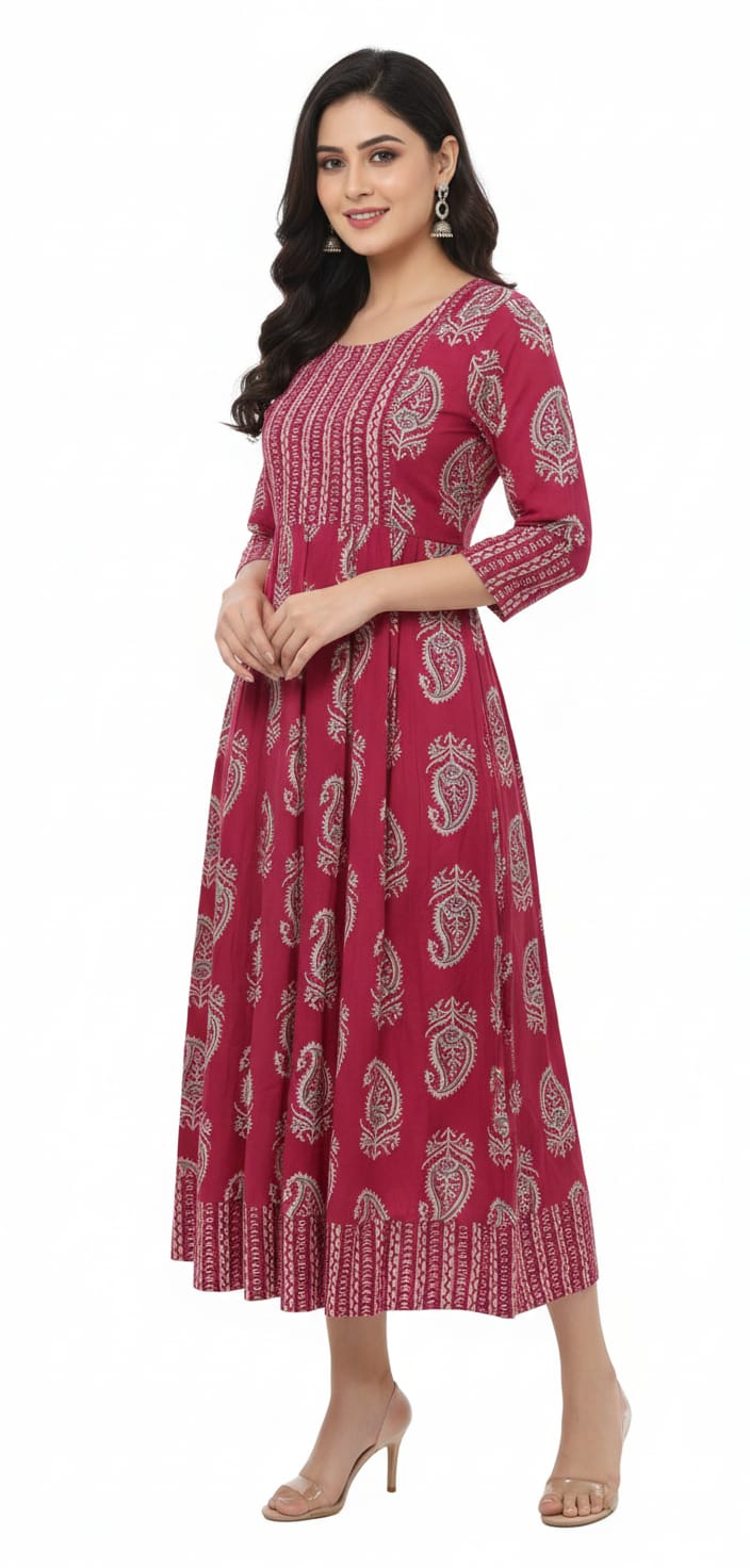 Feeding One Piece Anarkali-180204