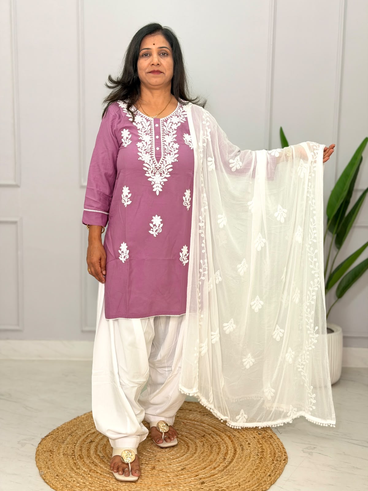 Lakhnavi Kurti Pant Set 110611