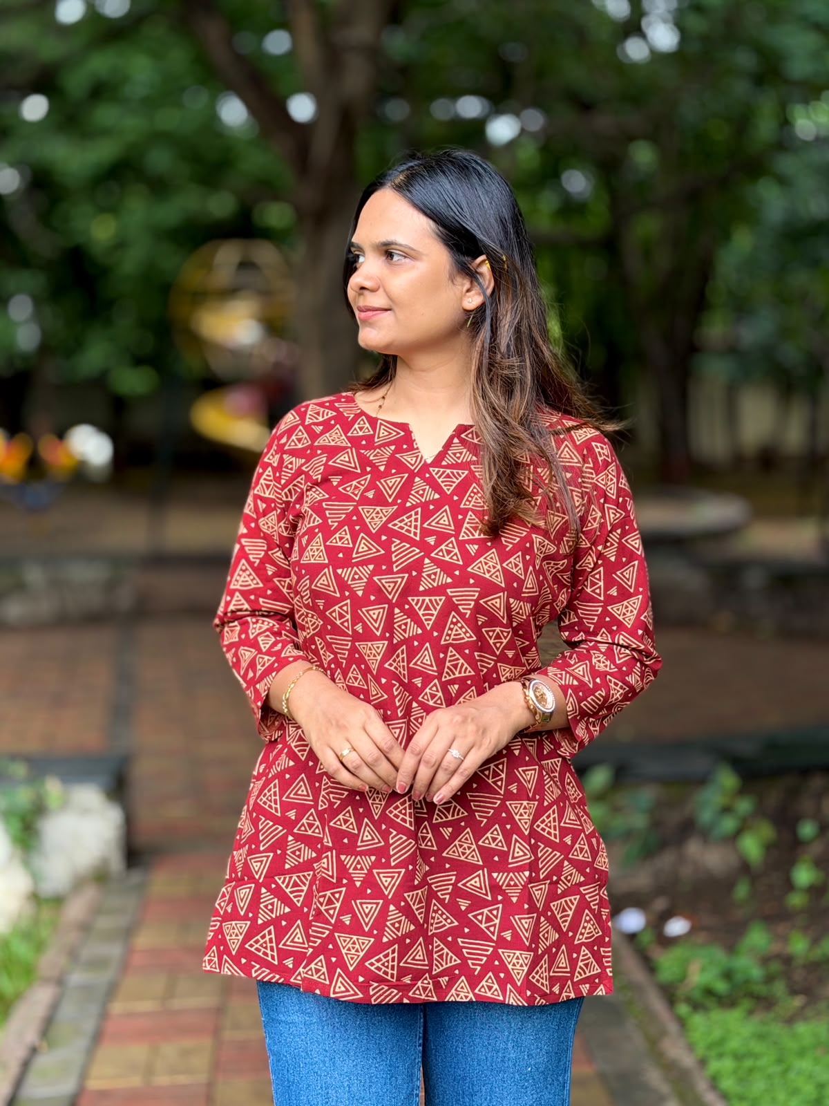 Combo Mens Shirts + Ladies Short Kurti 2107