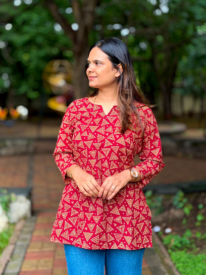 Combo Mens Shirts + Ladies Short Kurti 2107