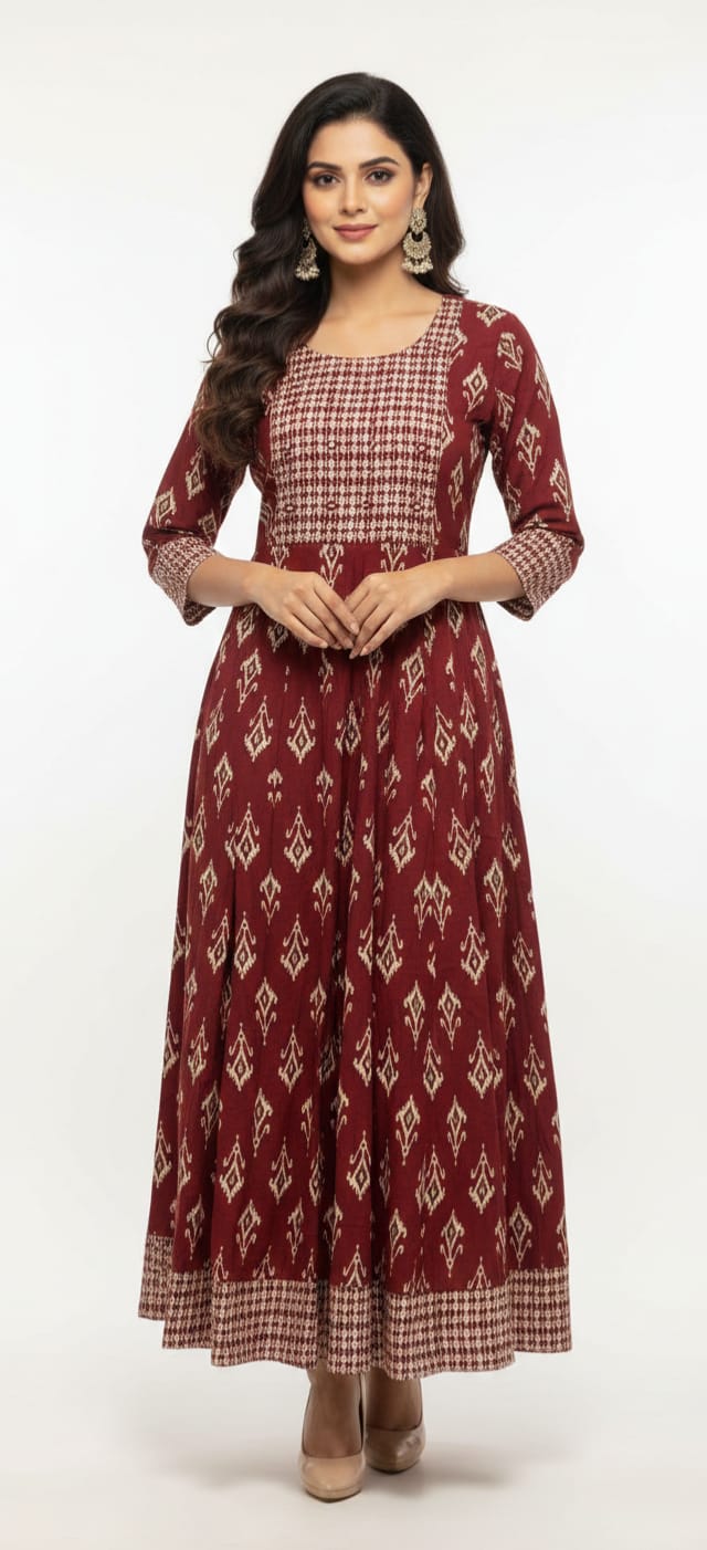 Feeding One Piece Anarkali-180202